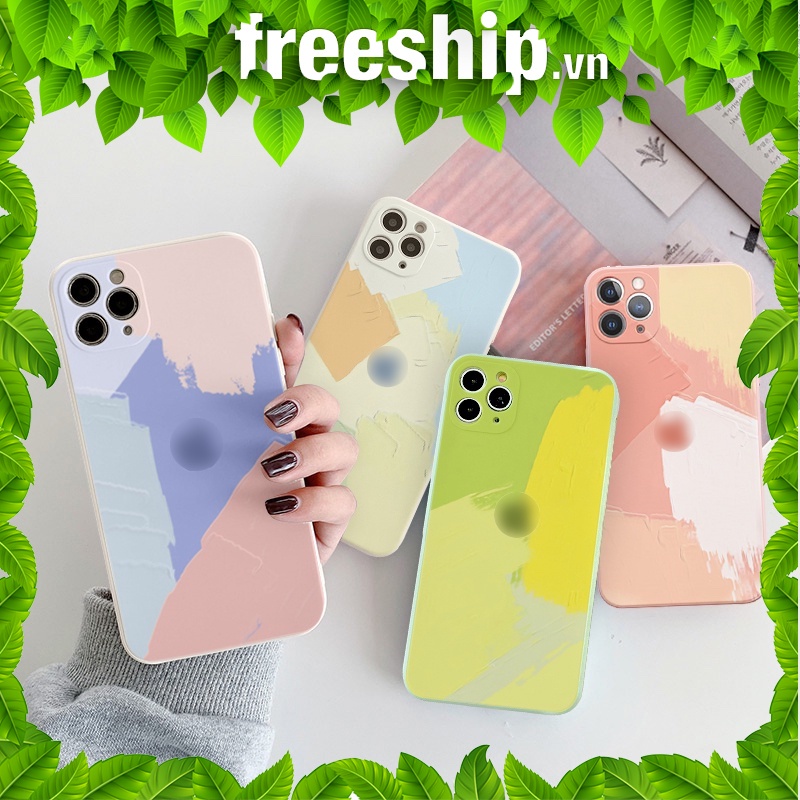 Ốp lưng iphone cạnh vuông ốp iPhone màu trái cây 6plus/6s/6splus/7/7plus/8/8plus/x/xr/xs/11/12/pro/max/plus/promax E98