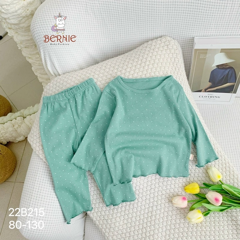 BỘ DÀI TAY CHẤM BI SIÊU XINH CHO BÉ