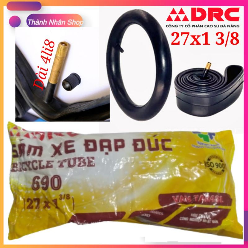Ruột xe đạp 27x1 3/8 ( 680 - 690 ) DRC Van dài 4li8