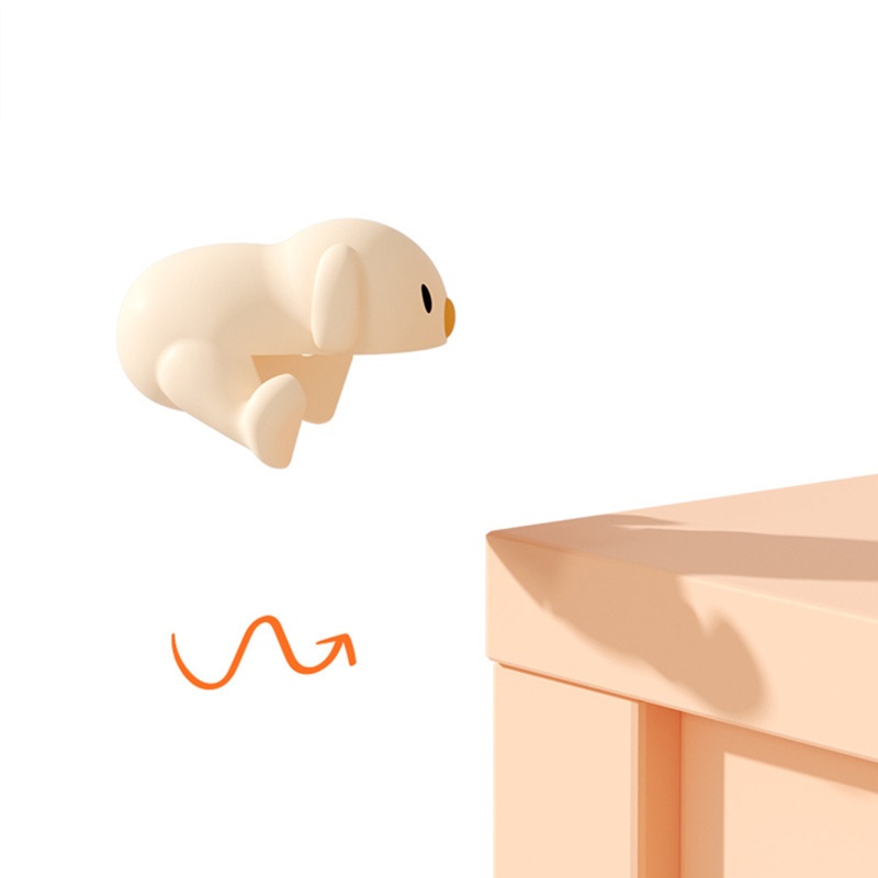 Miếng bọc cạnh bàn hình chú chó hoạt hình bằng silicone an toàn