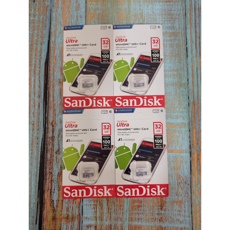 (New 2022)Thẻ Nhớ microSDHC SanDisk Ultra 32GB UHS-I - 100MB/s