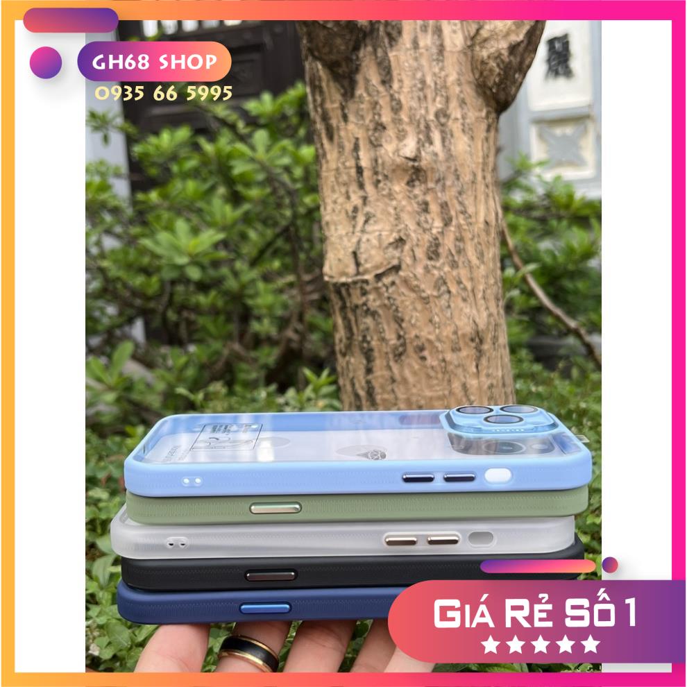 Ốp lưng X&M Hoàn Hảo bảo vệ camera lưng trong viền màu iPhone 14 / iPhone 13 / iPhone 12 Series - Chống ố, va đập
