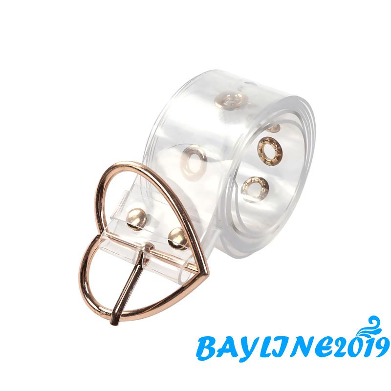 Thắt lưng trong suốt khóa hình trái tim cho nữ