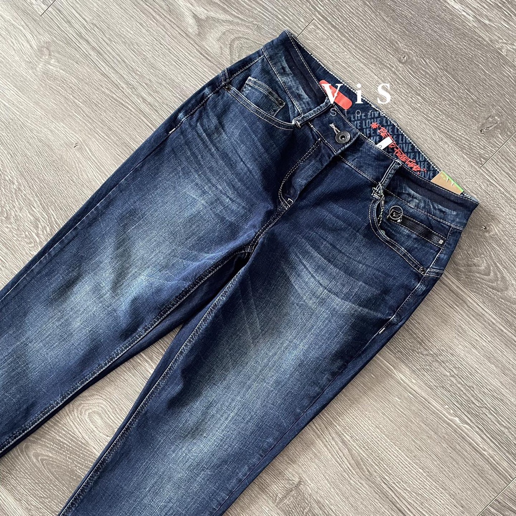 Quần jeans nữ màu xanh đậm