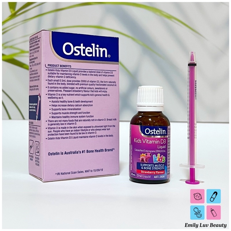 Vitamin D3 Ostelin 20ml cho trẻ từ 6m+