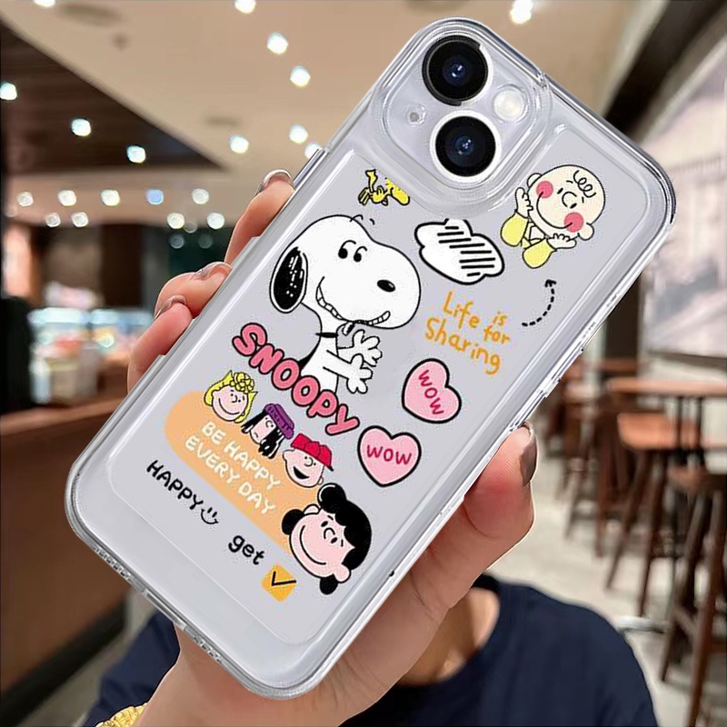 Ốp Điện Thoại TPU Silicon Mềm Trong Suốt Chống Sốc In Hình Chú Cún Dễ Thương Cho IPhone 14 13 12 11 Pro XS Max 8 7 6S Plus XR X