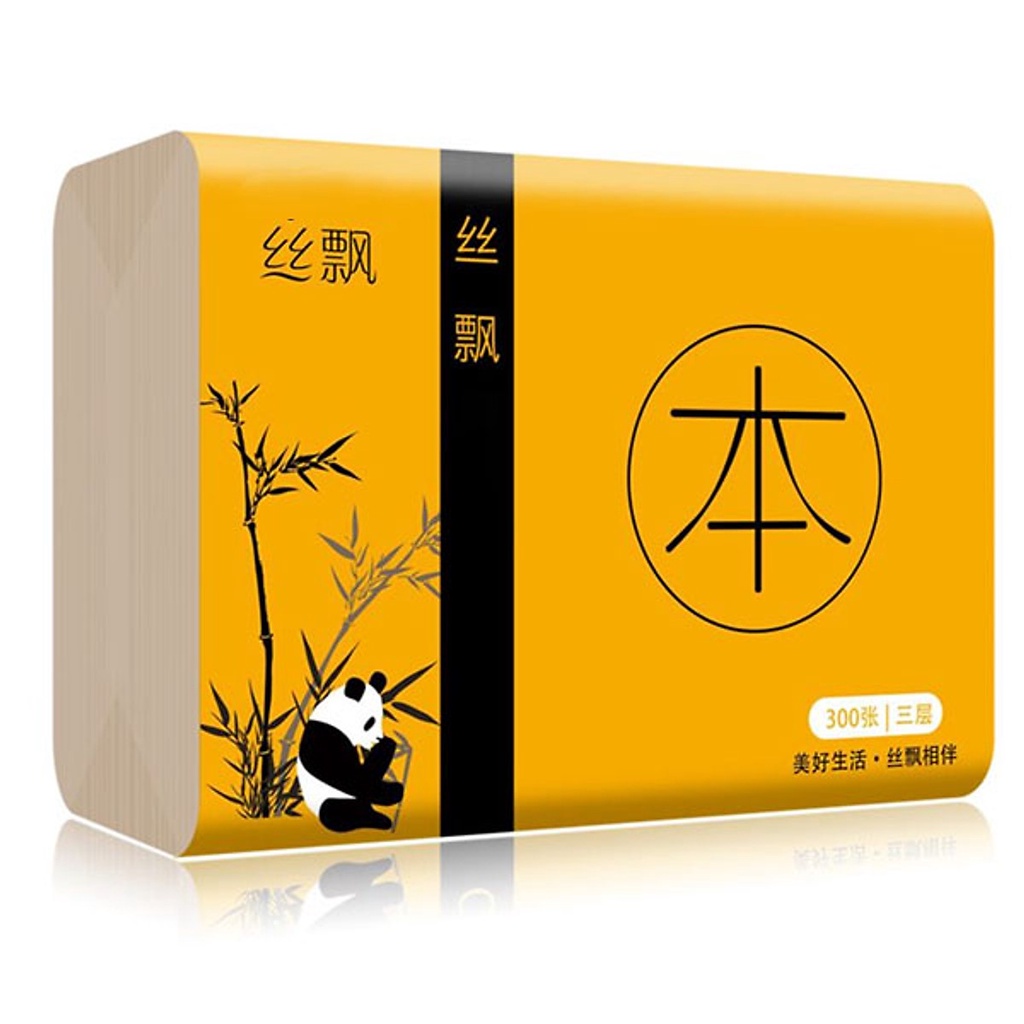 Giấy Ăn Gấu Trúc SIPIAO Gói Đẹp,Dai Và Thấm Nước Không Sợ Rách