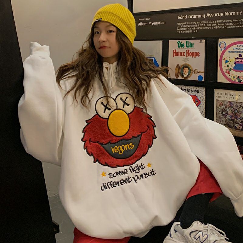 ÁO HOODIE FORM RỘNG CUTE ORDER TABAO LOẠI 1
