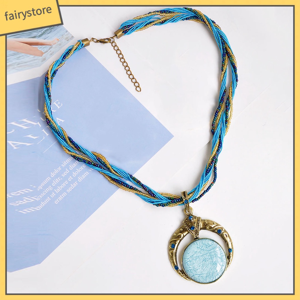 Vòng cổ Phong Cách Dân Tộc Cổ Điển Thân Thiện Với Môi Trường