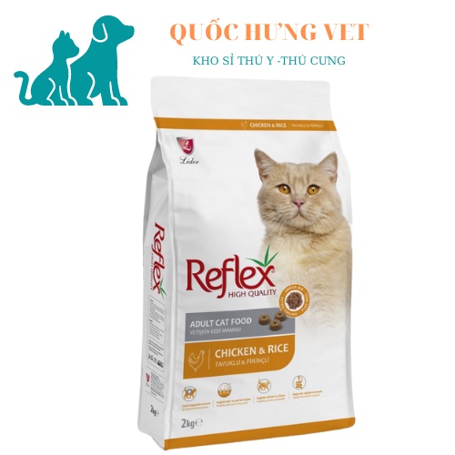 Hạt REFLEX cho mèo Túi 2Kg - QUỐC HƯNG VET
