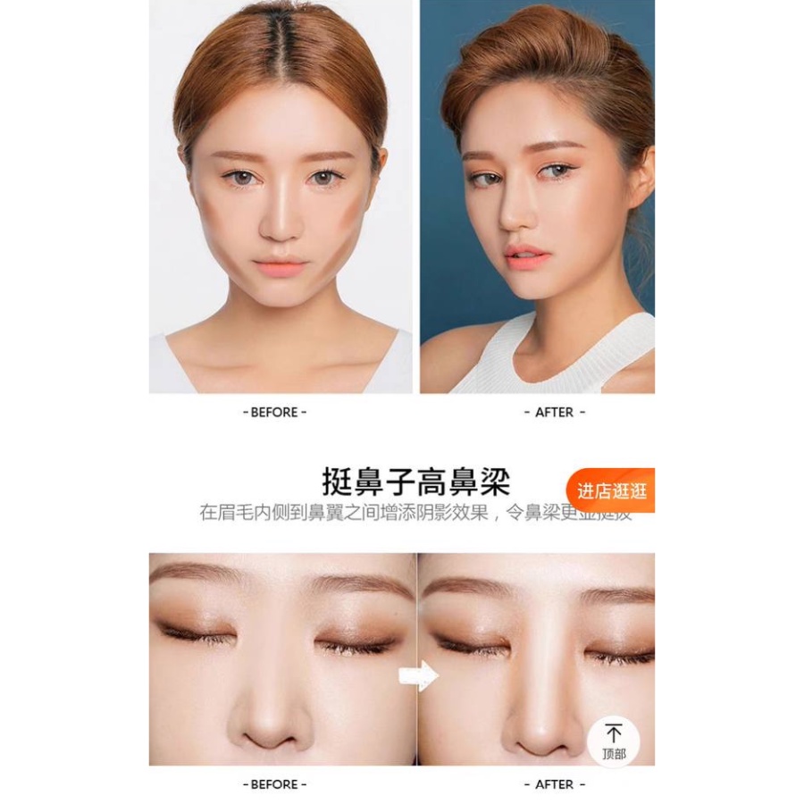 Bảng Phấn Tạo khối - Highlight - Che khuyết điểm 2 ô Zu Cosmetics