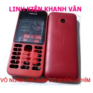 VỎ NOKIA 215 MÀU ĐỎ KHÔNG PHÍM