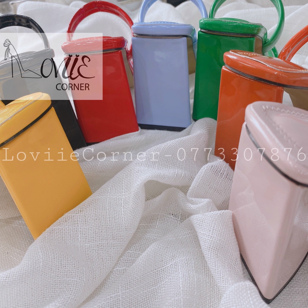 GUỐC NỮ LOVIIECORNER - DÉP CAO GÓT DÂY MẢNH ĐẾ TRỤ - DÉP NỮ THỜI TRANG QUAI NGANG 9 PHÂN -  D220402
