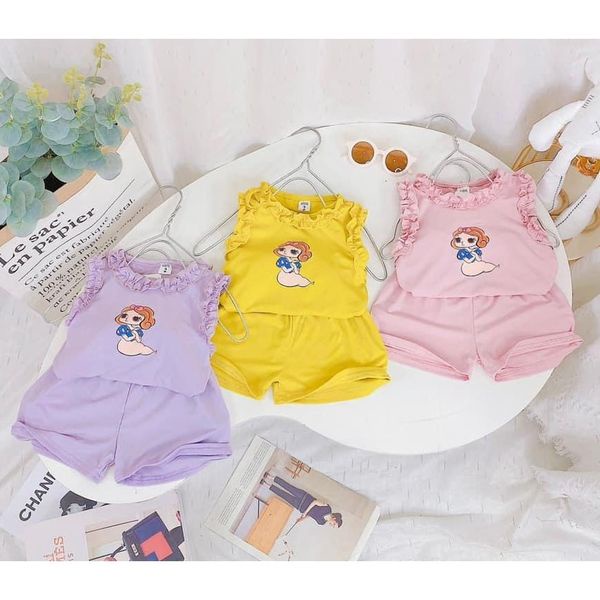 Đồ Bộ Bé Gái Nhúng Bèo