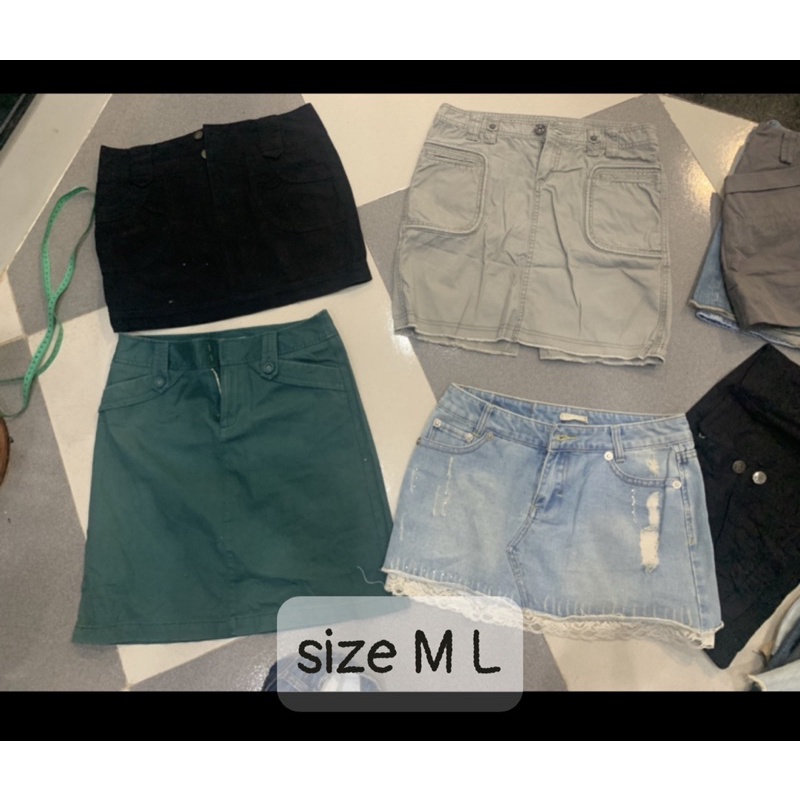 váy jean size M L