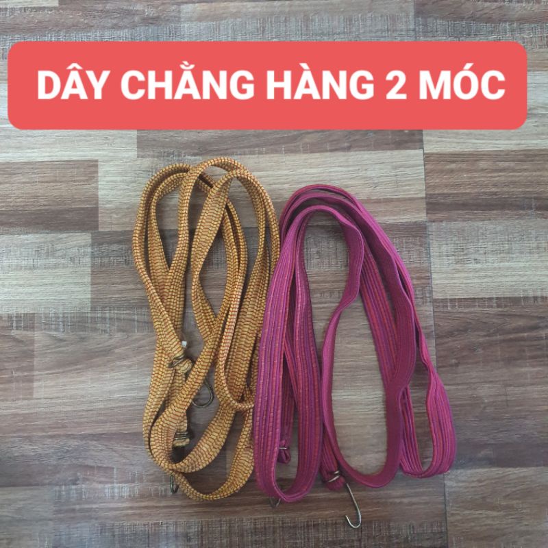Dây chằng hàng, dây buộc hàng xe máy 2 móc dài 2,5m sợi dai bền chắc