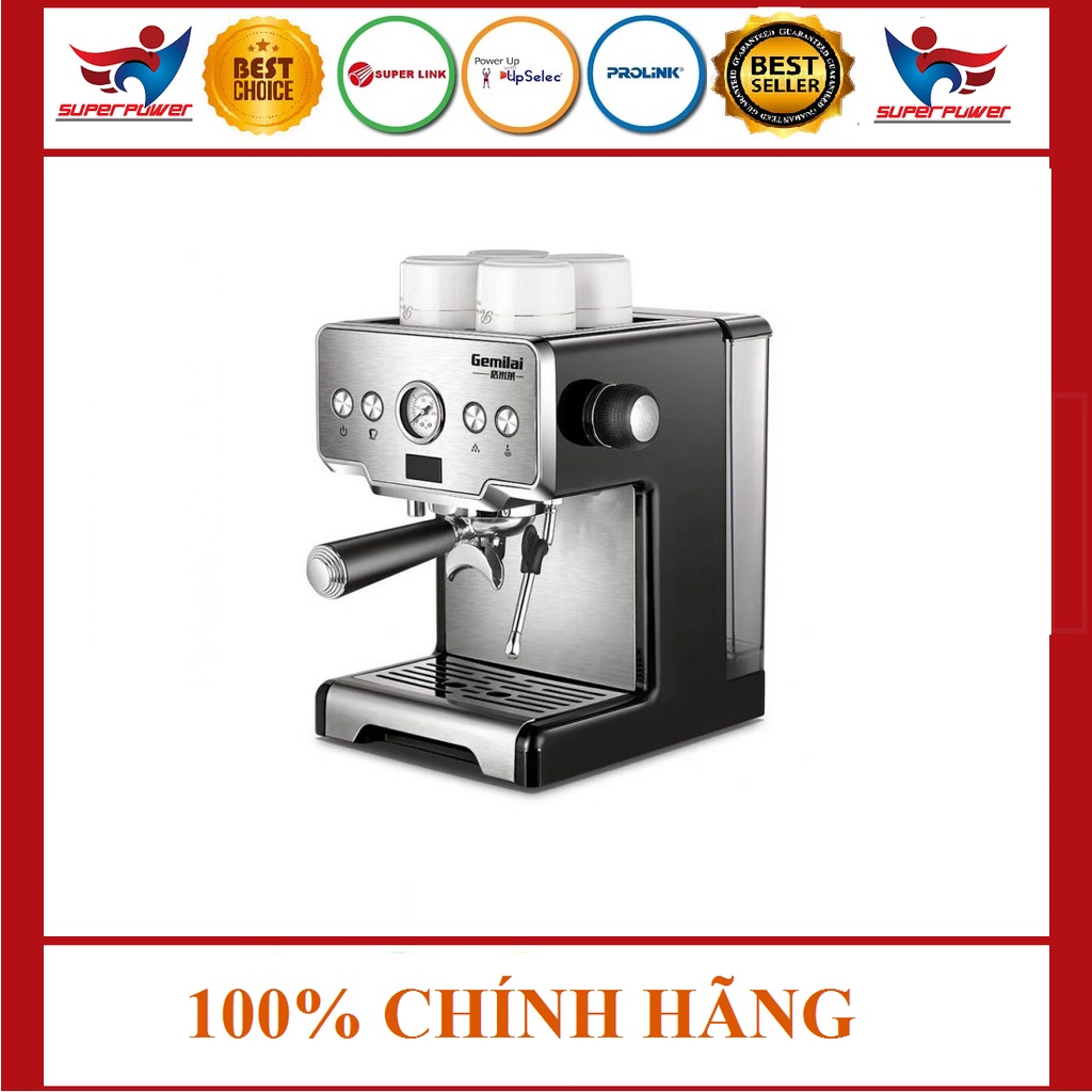 Tặng Quà Máy pha cà phê Espresso Zamboo ZB-99PRO (15 bar,1450W) Tặng 500Gram Coffee Superpower