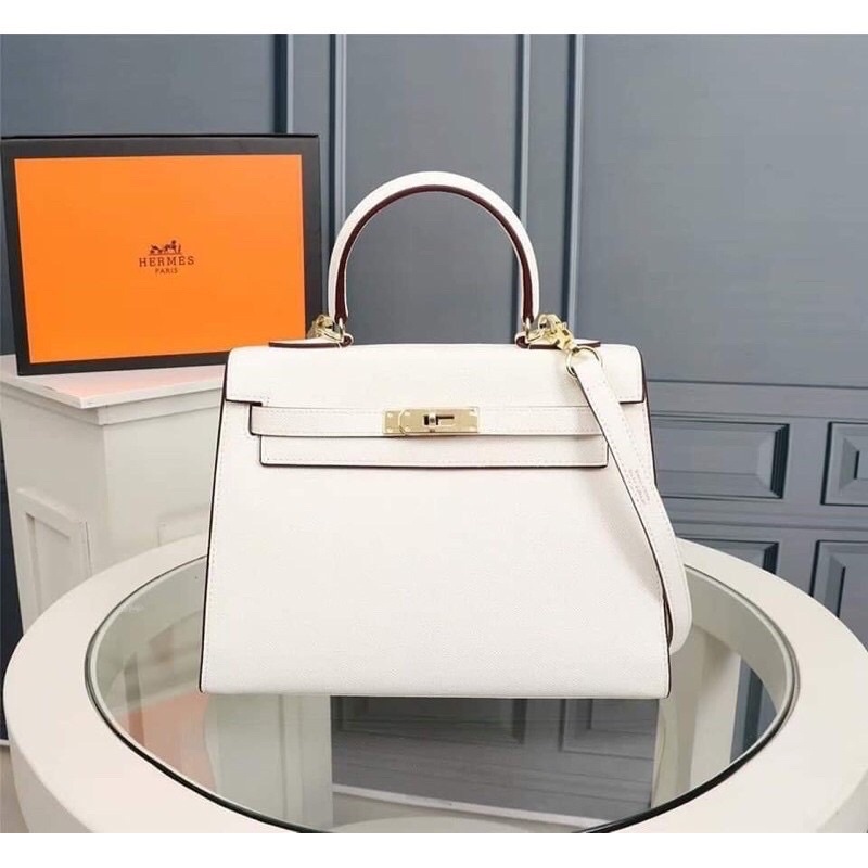 Túi xách nữ HM size 25 hermès  thiết kế ổ khoá mạ vàng siêu đẹp phong cách công sở