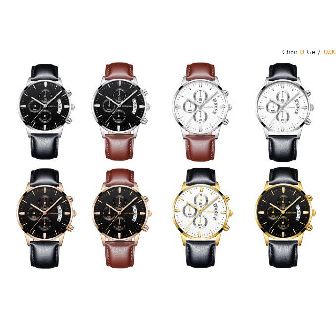 Đồng hồ nam dây da GADYSON siêu đẹp chạy 3 kim thời trang đẳng cấp mặt 40mm | BigBuy360 - bigbuy360.vn