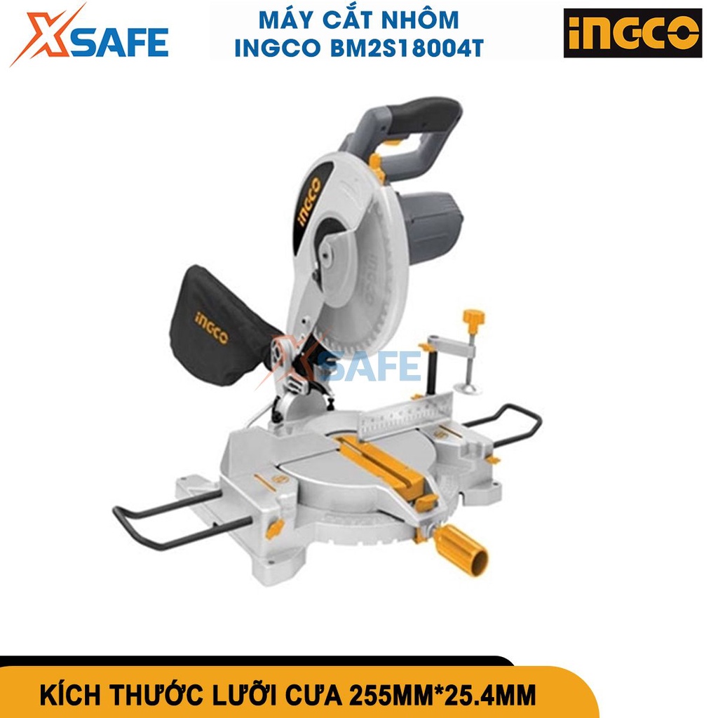 Máy cắt nhôm gỗ INGCO BM2S18004T, công suất 1800W điện thế 220-240V, tốc độ không tải 4500 v/p - [CHÍNH HÃNG][XSAFE]