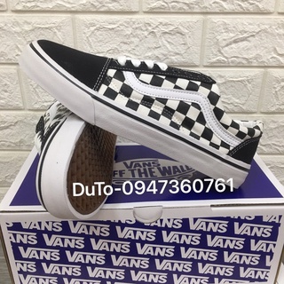 Giày van caro 𝐕𝐀𝐍𝐒 old caro đen trắng size 36->43