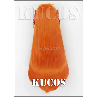 [sẵn] Wig/tóc giả cosplay Chiyo Sakura - Gekkan Shoujo Nozaki-kun màu cam [Miu Cosplay]