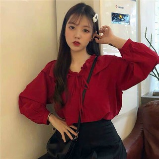 🔅áo kiểu voan cổ bèo