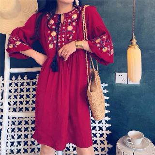 Váy Babydoll thổ cẩm