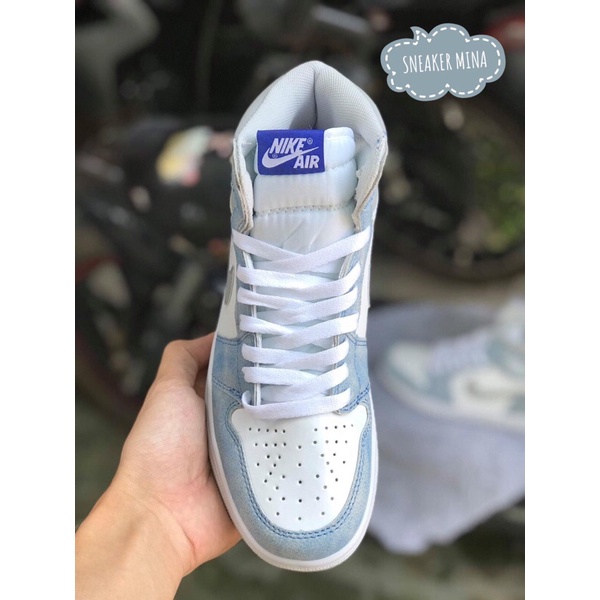 Jordan Hyper royal xanh loang cao cổ 11  ,  Giày thể thao nam nữ sneaker jd1 xanh full box