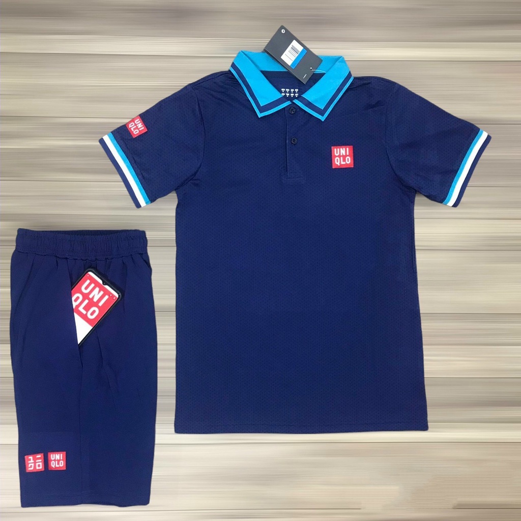 - Bộ thể thao nam UNI QLO HOT NHẤT HÈ 2021 - Cổ bẻ, co dãn 4 chiều, dày dặn