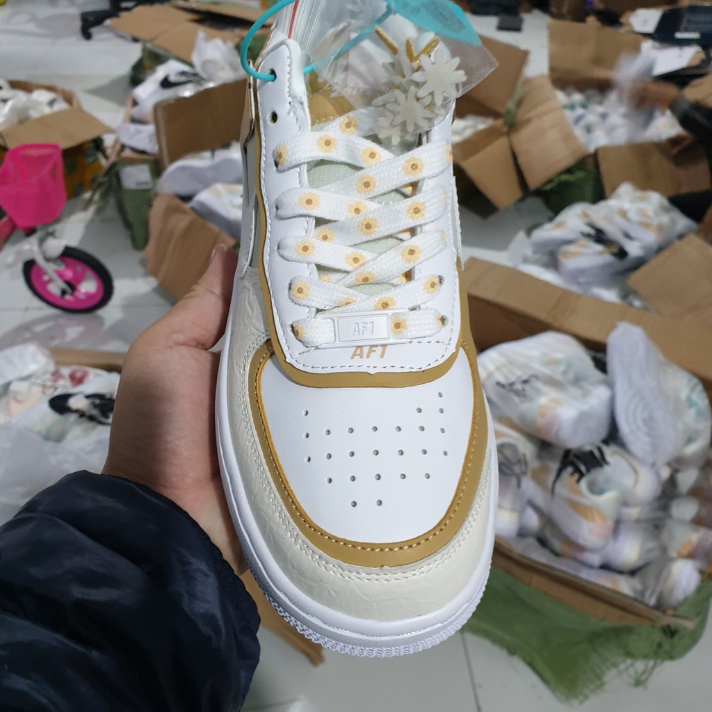 Giày Thể Thao,Giày Sneaker,Giày 𝐅𝐨𝐫𝐜𝐞 Hoa Cúc Màu Vàng Full Phụ Kiện siêu đẹp