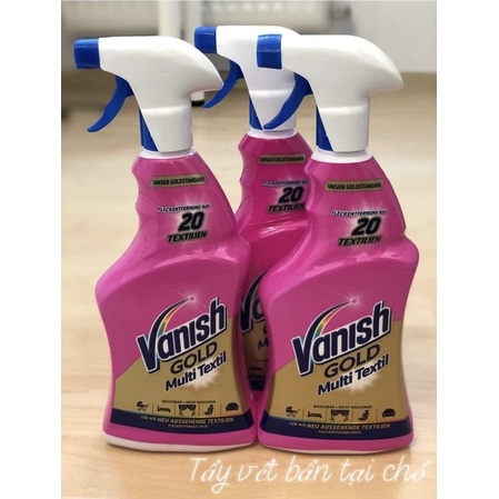 Vanish Chai xịt vết bẩn tại chổ- không cần nước