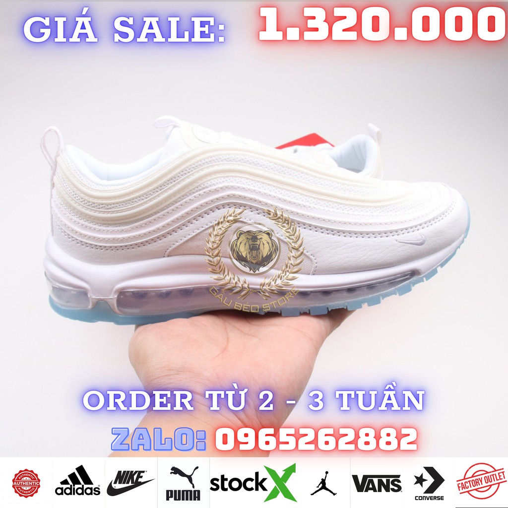 ORDER + FREESHIP Giày Outlet Store Sneaker _Nike Air Max 97 “White Ice” MSP:  CT4526-100 ➡️ gaubeostore.shop