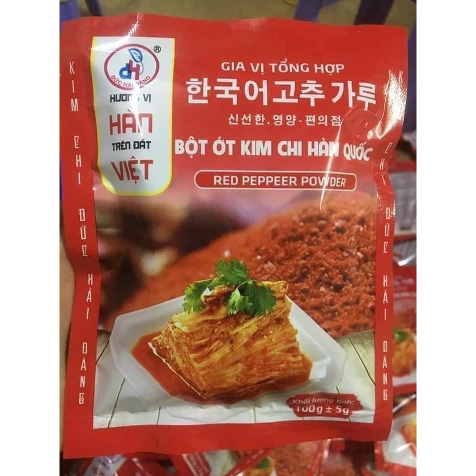 BỘT ỚT LÀM KIM CHI HÀN QUỐC ĐỨC HẢI (GÓI 100gr)