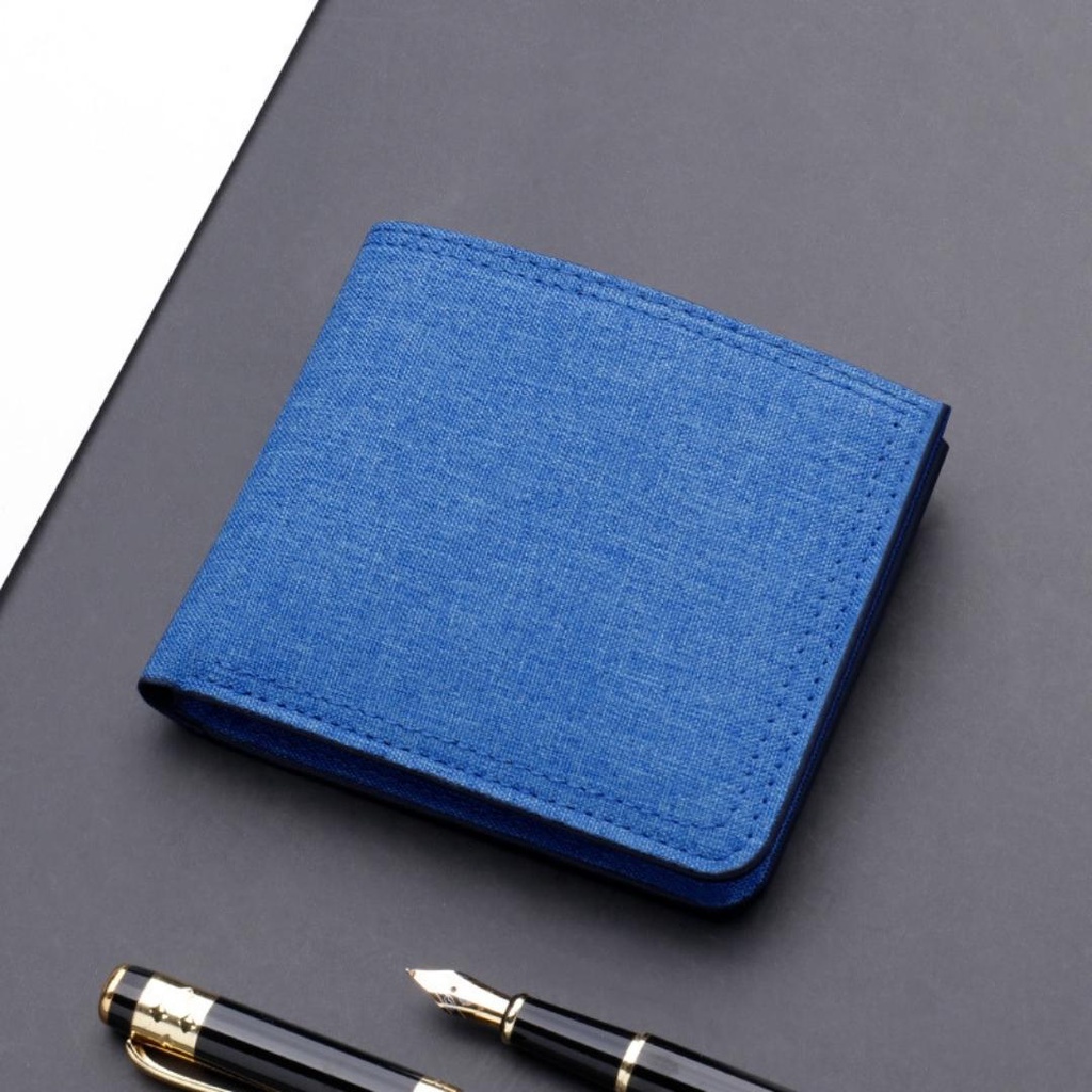 Ví nam Classic chất liệu vải Canvas nhỏ gọn dáng ngang 3 màu thời trang VI3