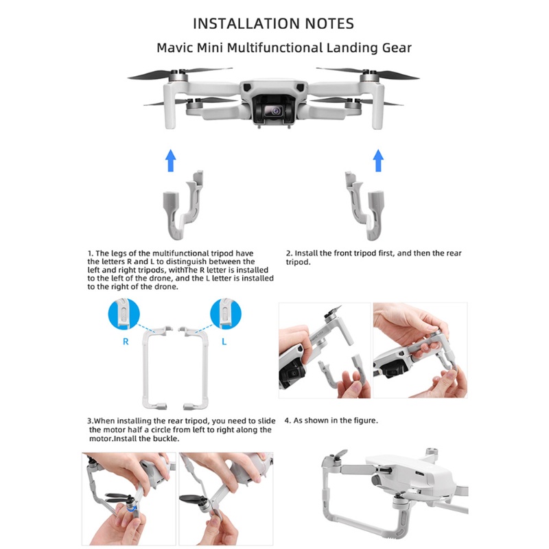 Giá Đỡ Hạ Cánh Mở Rộng Tháo Lắp Nhanh Cho Mavic Mini 2