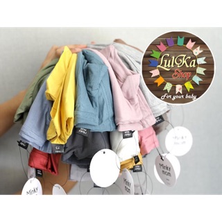Áo cổ 3 phân minky mom