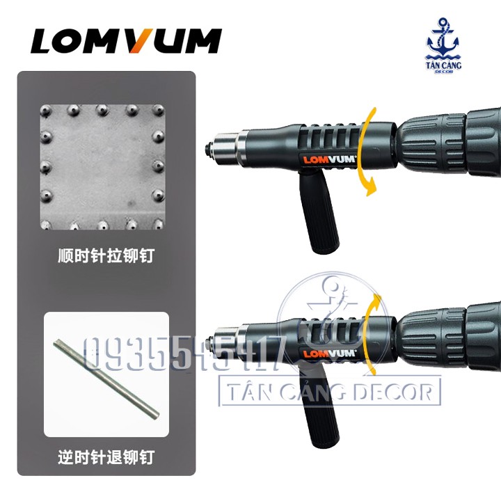 Bộ Rút Rivet Nhôm LOMVUM