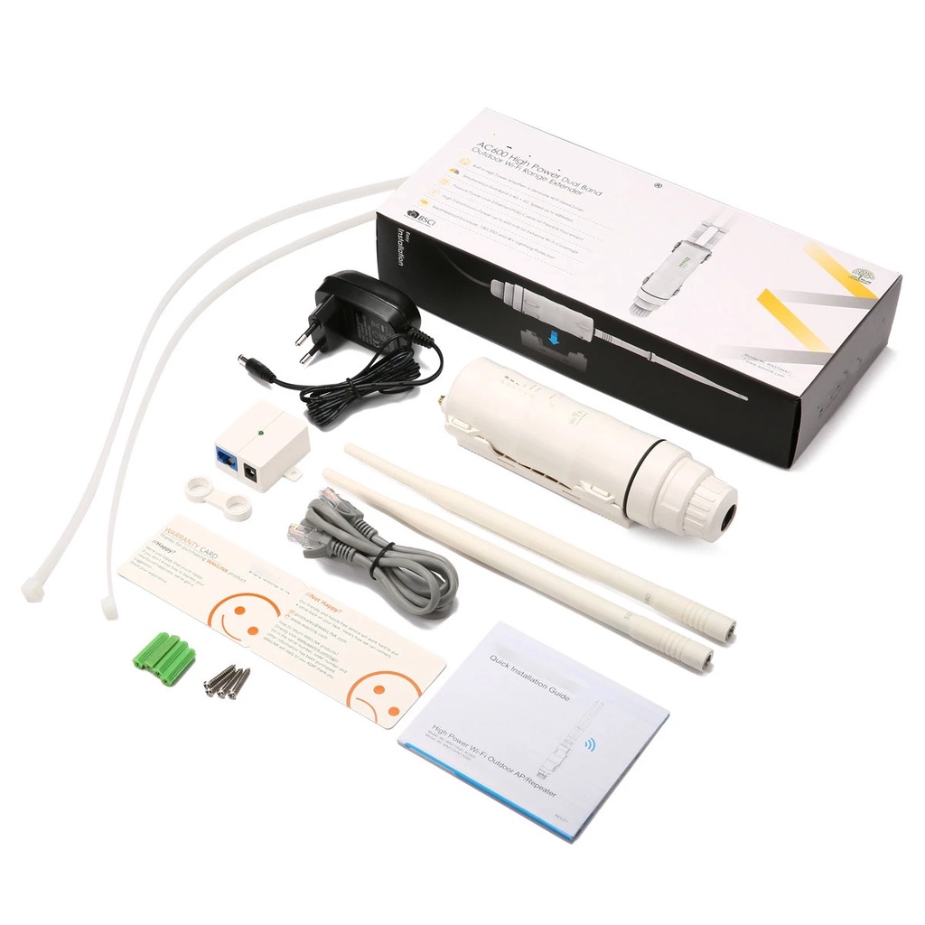 Thiết Bị Mở Rộng Sóng Wifi Không Dây Wavlink AC600 27dBm 2.4G/150Mbps +5GHz /433Mbps