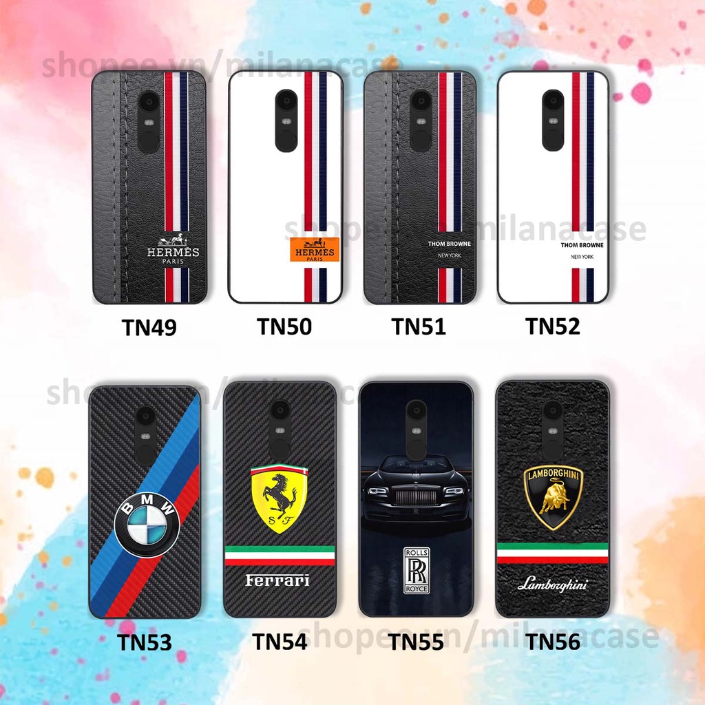 Ốp Xiaomi Redmi Note 4/ Note 4x / Redmi 5 Plus in hình các thương hiệu nổi tiếng trẻ trung thể thao cá tính