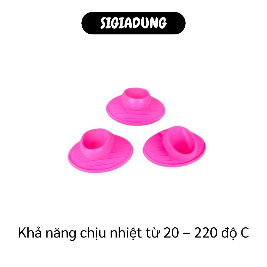 GIÁ SỈ combo 2 nắp kẹp nồi silicon chịu nhiệt tốt, an toàn khi sử dụng, dễ vệ sinh. 4613