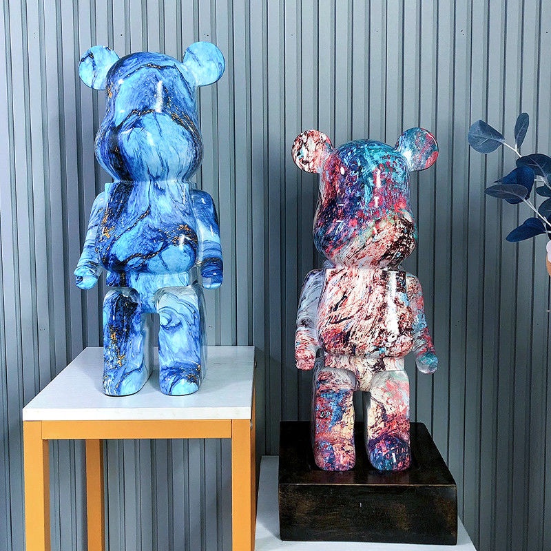 Ống Heo Tiết Kiệm 27cm Bằng Nhựa Resin Họa Tiết Gấu Hoạt Hình Nhiều Màu Sắc Sáng Tạo Trang Trí Phòng Khách