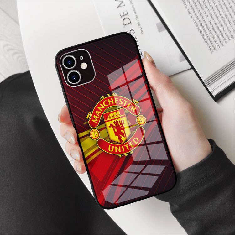 Ốp lưng kính đẹp Logo MANCHESTER UNITED sang trọng Iphone 7/7Plus/8/8Plus/X/Xs/Xs Max/11/11 Promax/12/12 Promax OK-97