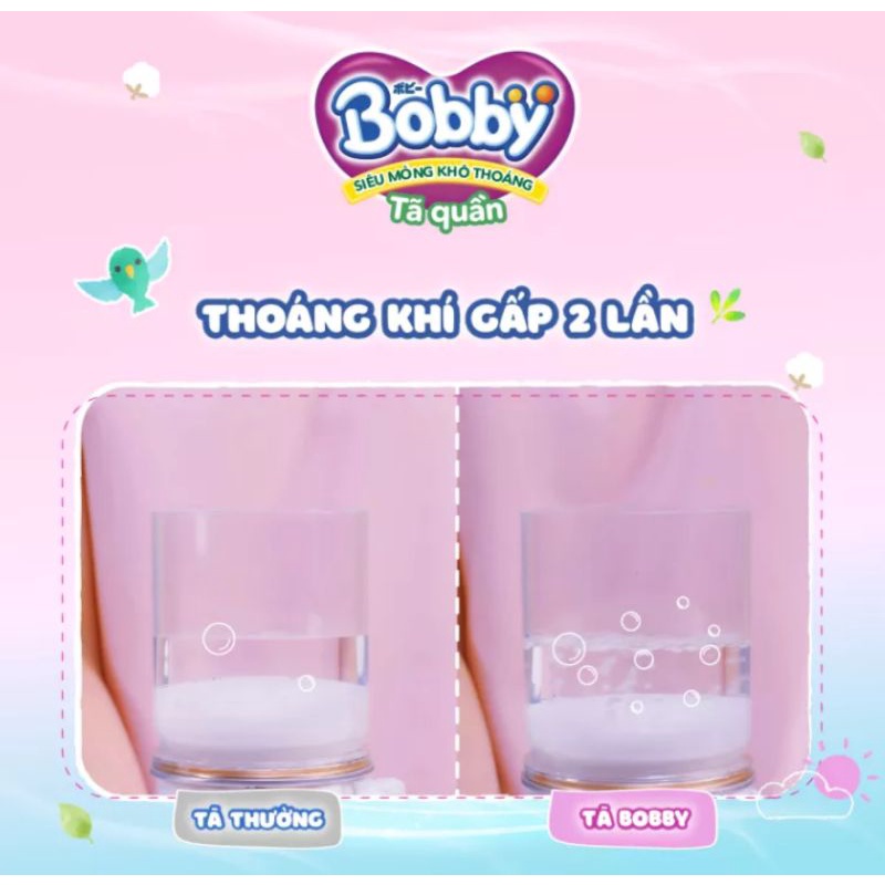 Tã quần Bobby Mega Jumbo M112/L96/XL84/XXL76 gạo non mẫu mới