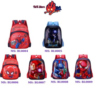 Balo trẻ em siêu nhân hoạt hình siêu ngầu cho bé trai từ 3 đến 8 tuổi - TUTISTORE88