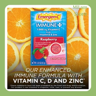 Bột vitamin c vị mâm xôi và quýt emergen-c 1000mg