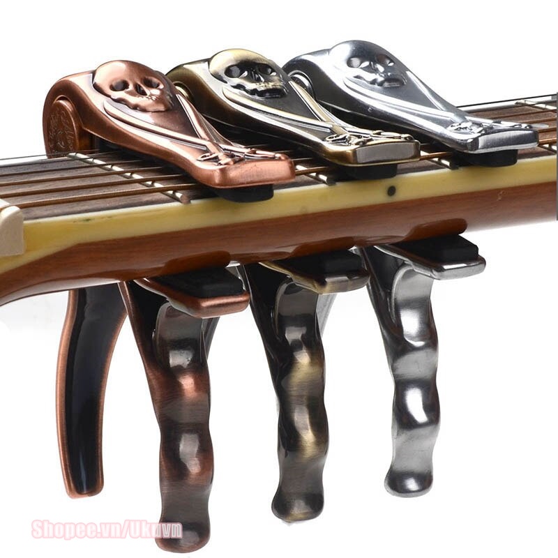 [Hà Nội] Capo đàn Guitar độc đáo Alice A007H capo kim loại đầu lâu