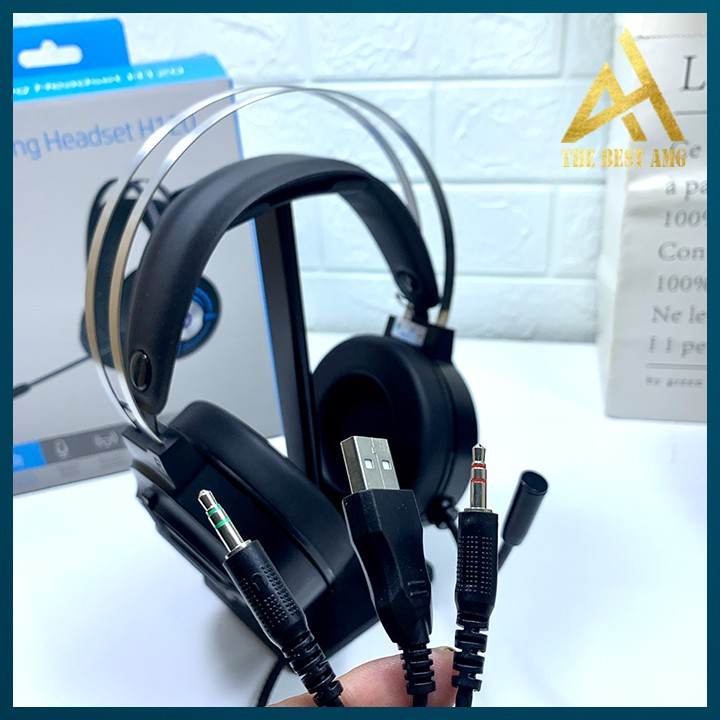 Tai Nghe Máy Tính Có Mic Gaming Led Rgb Headphone Chụp Tai HP H120G Tai Nghe Laptop Nghe Nhạc Chơi Game Có Dây