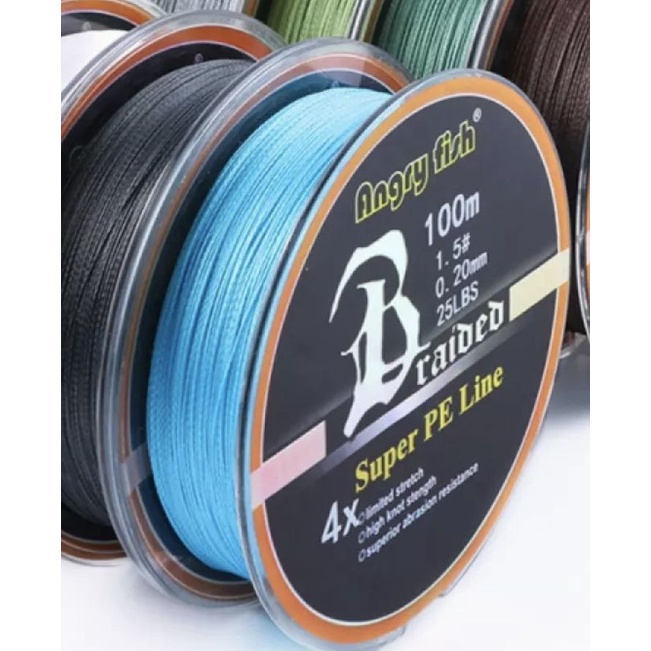AngryFish Diominate Dây PE 4 Dây Câu Cá Braided 100 M/109yds Nhiều Màu//H5