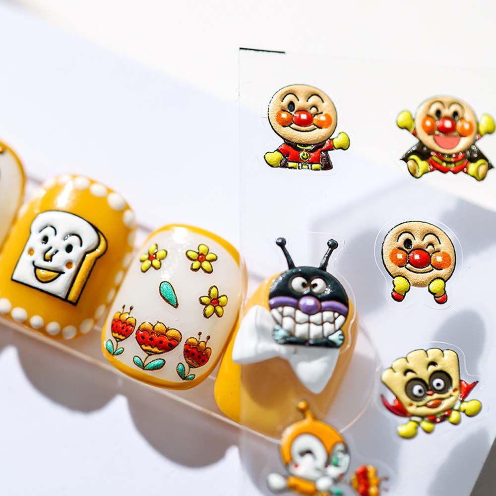 Miếng Dán Móng Tay Tự Dính In Họa Tiết Da Báo / Mèo Hoạt Hình Thời Trang